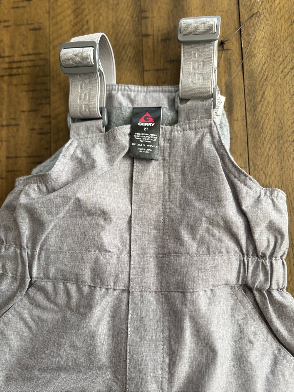 Gerry Weber Kids Light Gray Snow Overalls - Picture 6 of 11